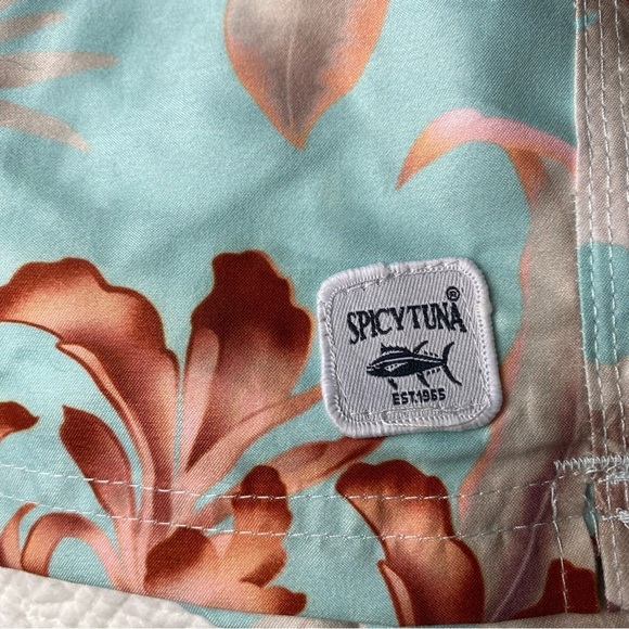 NWT! Spicy Tuna Swim Trunks XL w Full Waist Draw Cord‎ - Picture 4 of 10